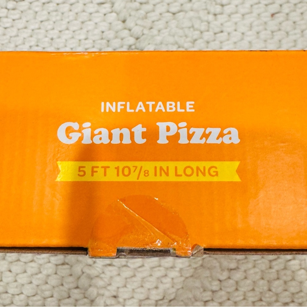 RARE NWT Sun Squad for Target inflatable giant pizza floaty — 5’10.875” long - Picture 2 of 4